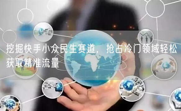 挖掘快手小众民生赛道，抢占冷门领域轻松获取精准流量