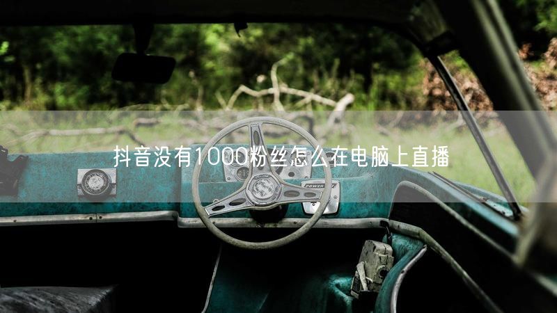 抖音没有1000粉丝怎么在电脑上直播
